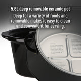 5.6L Slow Cooker - Black Unclassified Sheffield