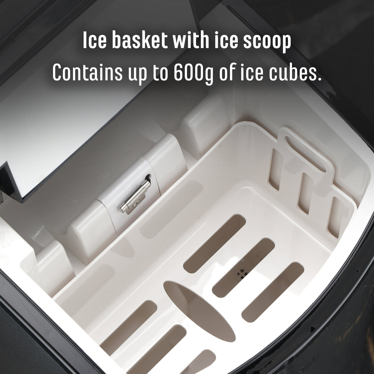 Benchtop Ice Maker Black and SS Sheffield Appliances