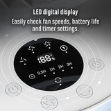 18cm Rechargeable Desk Fan Unclassified Sheffield