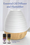 Aroma Diffuser Wood Base - w/2 x Bonus Oils Unclassified Papillon
