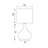 Atley Touch Table Lamp Unclassified Lexi Lighting