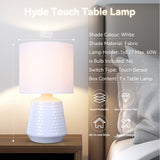 Hyde Touch Table Lamp - White Unclassified Lexi Lighting 