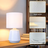 Hyde Touch Table Lamp - White Unclassified Lexi Lighting 