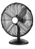 30cm Desk Fan - Black Metal Unclassified Sheffield 