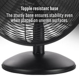 30cm Desk Fan - Black Metal Unclassified Sheffield 