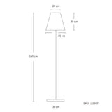 150CM Solar LED Floor Lamp Unclassified Lexi Lighting 